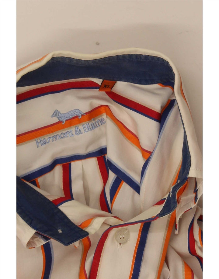 Camisa Harmont & Blaine Hombre XL Blanco Rayas
