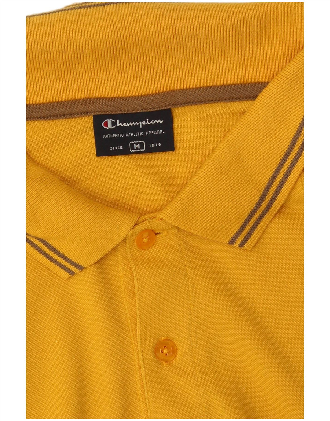 Champion Polo Hombre Algodón Amarillo Medio