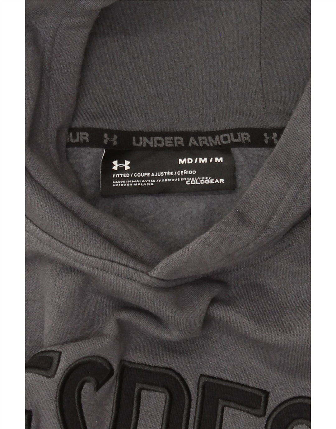 Under Armour Cold Gear Graphic Sudadera con capucha para hombre Gris medio