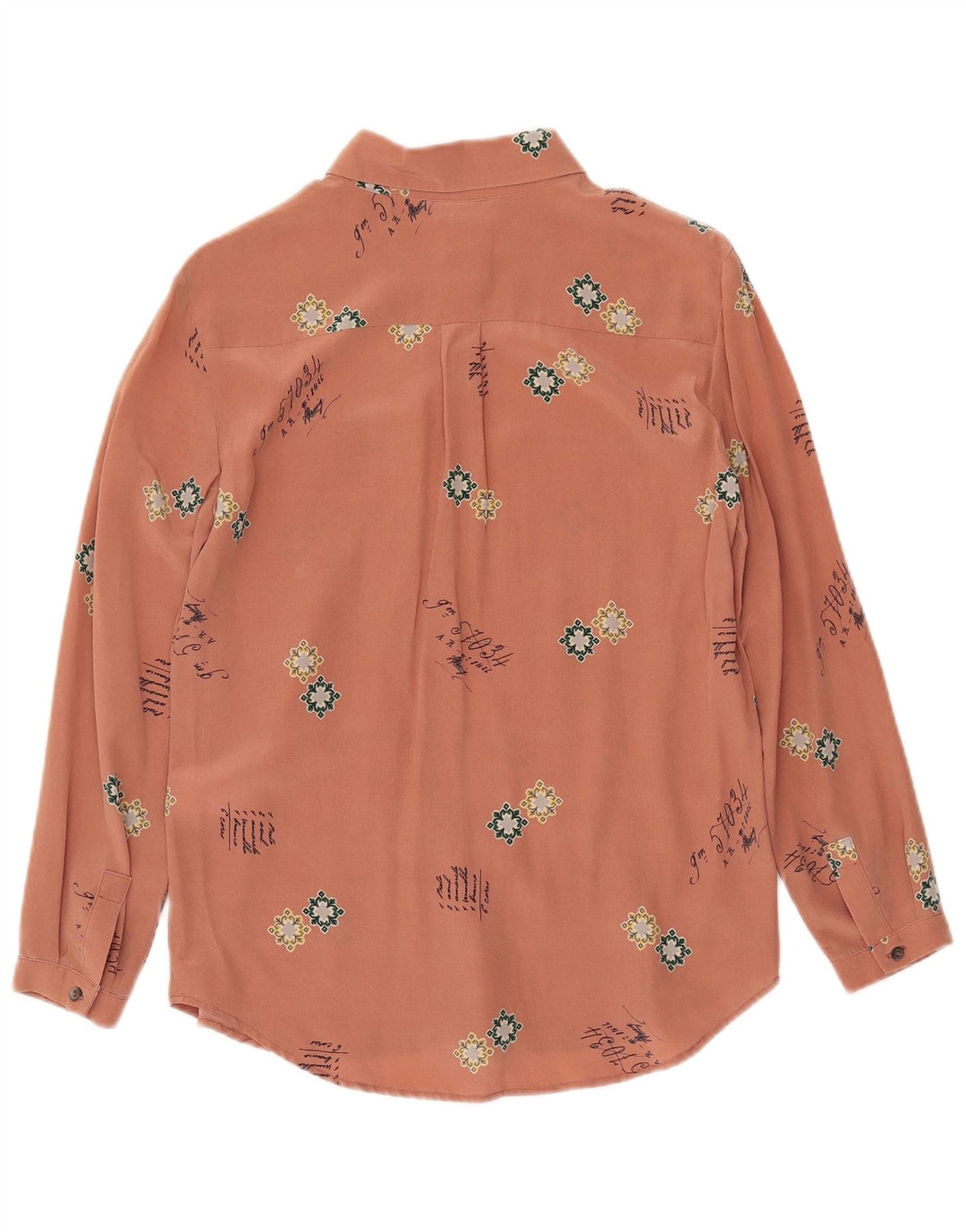 Attic And Barn Blusa camisera con estampado abstracto para mujer EU 40 Seda rosa mediana