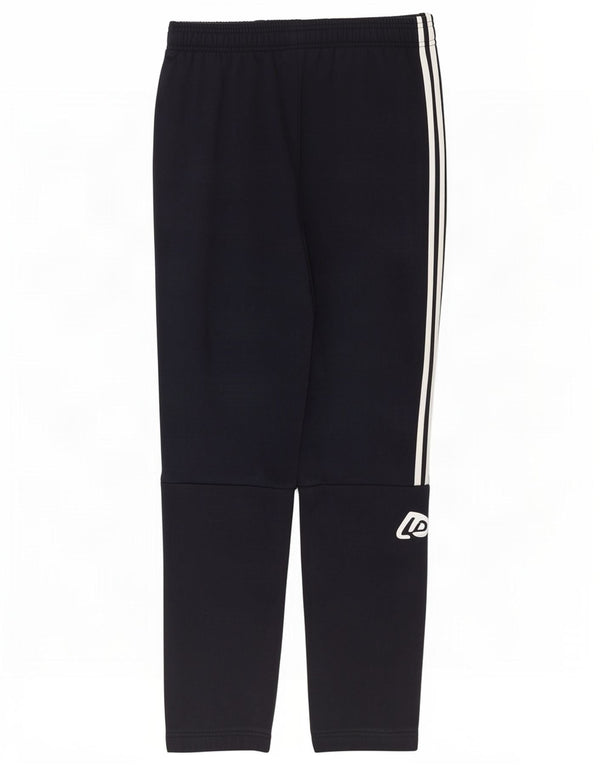 Adidas Hombre Pantalones De Chándal Gráfico Grande Azul Marino Algodón