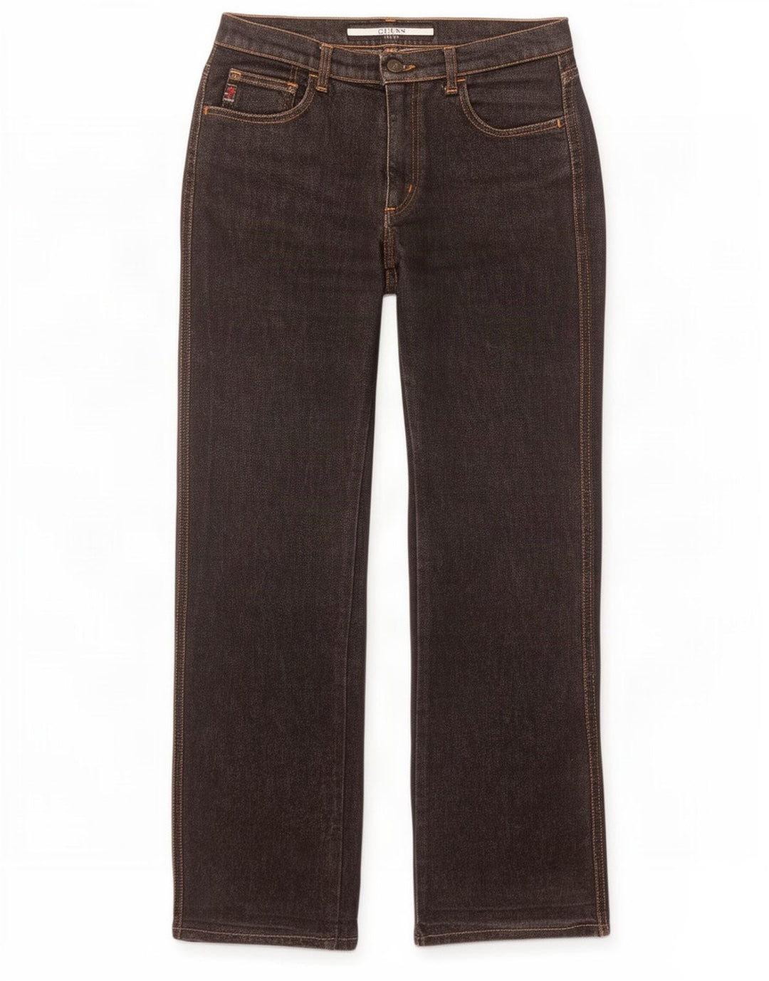 Guess Vaqueros Bootcut Mujer W27 L31 Algodón Negro