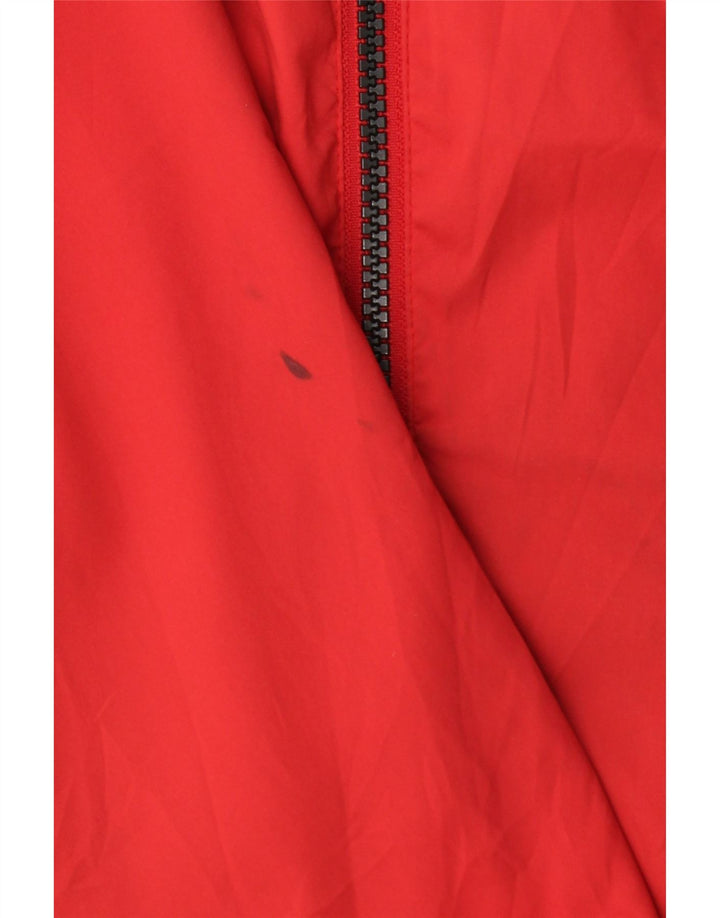 Adidas Chaqueta impermeable Clima Proof para hombre UK 42 XL Rojo Colorblock Poliéster