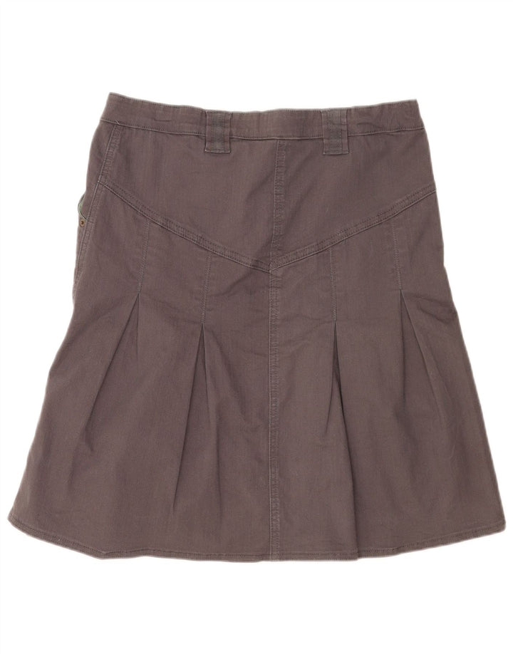 Benetton Falda Acampanada Pequeña W32 Gris Algodón