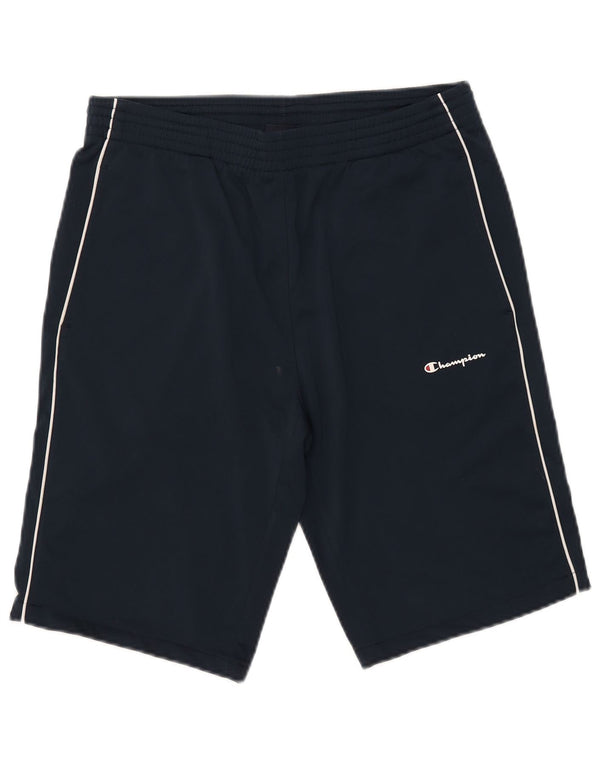 CHAMPION Pantalones cortos deportivos para hombre pequeño poliéster azul marino