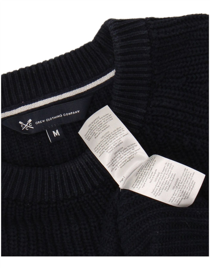 CREW CLOTHING Suéter tipo jersey con cuello barco para mujer UK 40 Azul marino mediano