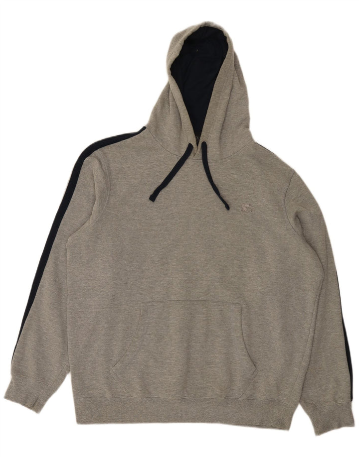 Starter Sudadera Con Capucha Hombre Gris Medio Algodón