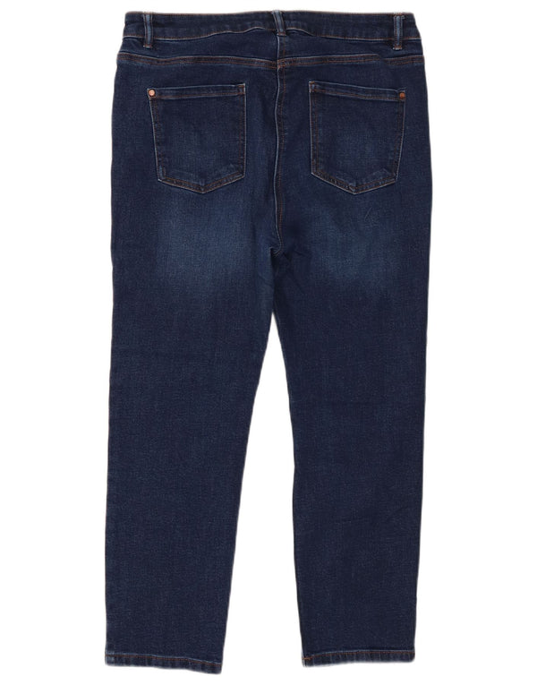 M&Co Vaqueros recortados para mujer UK 14 Large W34 L24 Algodón azul