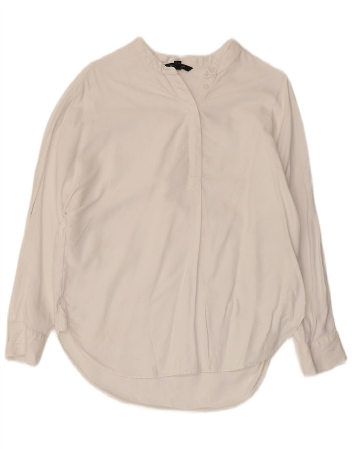 BANANA REPUBLIC Camisa pulóver pequeña para mujer UK 40 Mediano Blanco