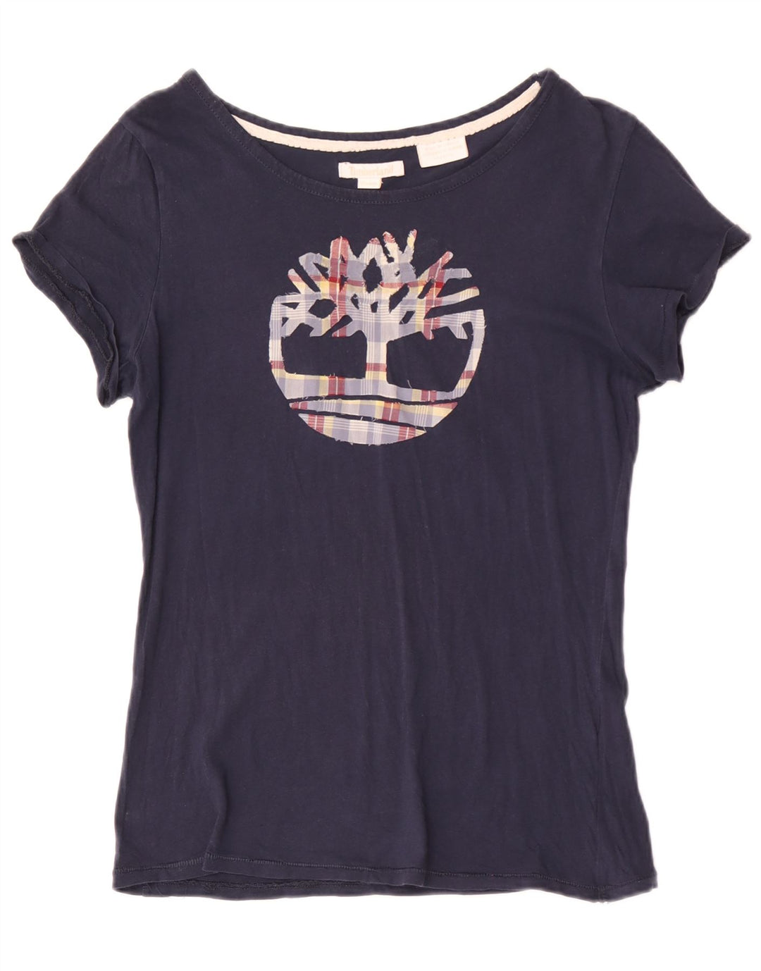 Timberland Camiseta gráfica para mujer Top UK 12 Medium Azul marino