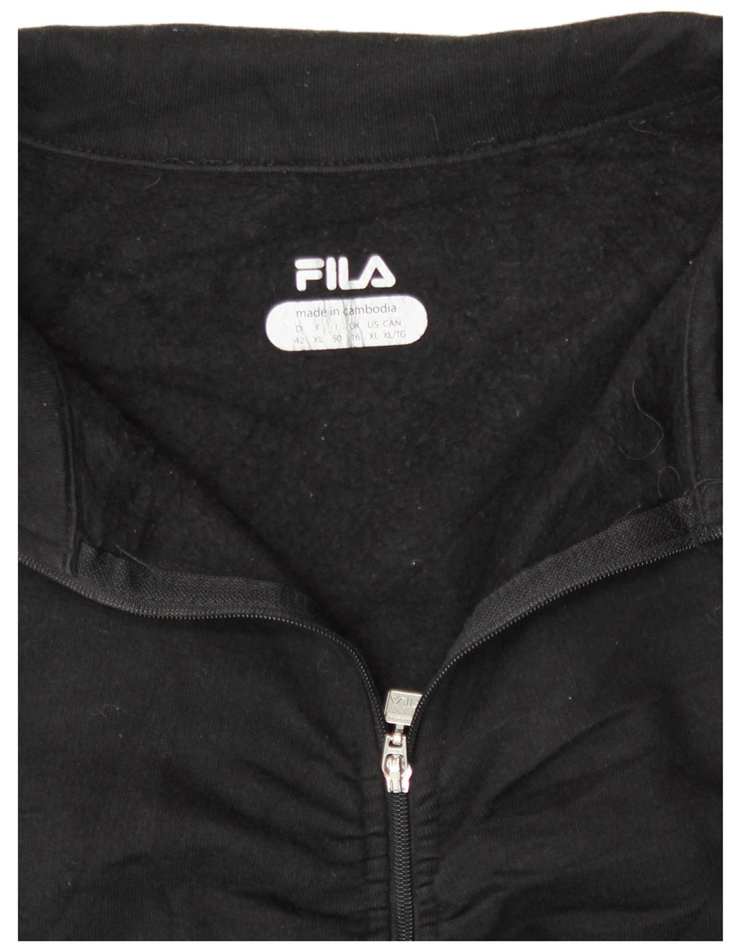 Fila - Chaqueta de chándal para mujer (talla 40), color negro