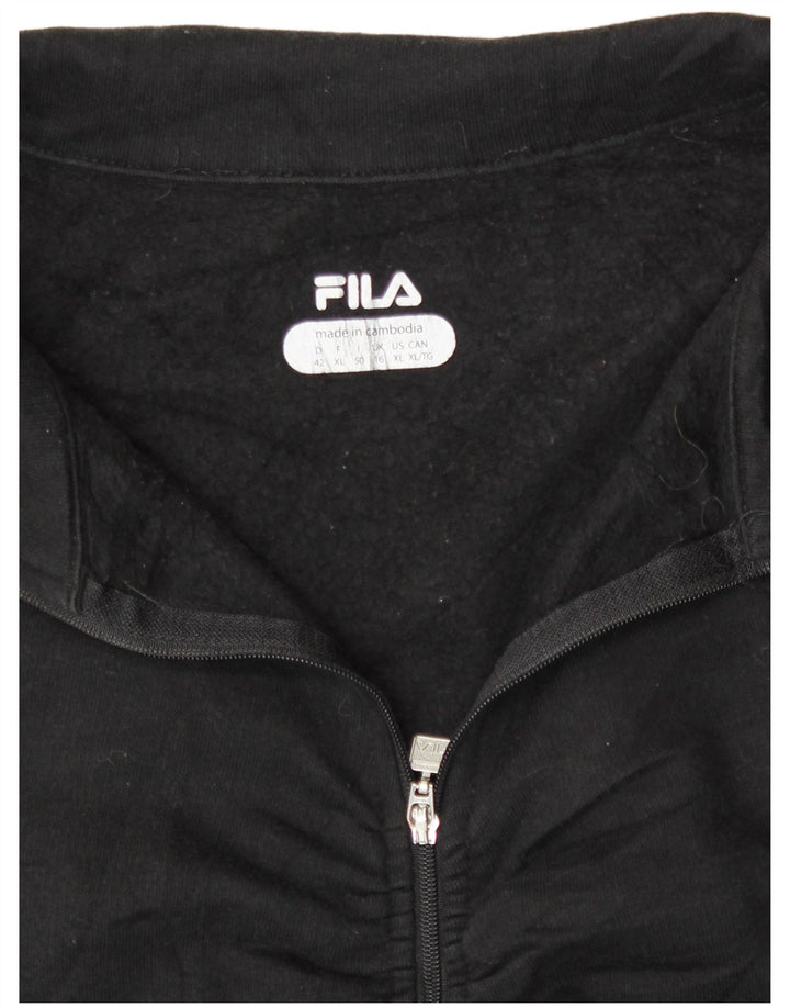 Fila - Chaqueta de chándal para mujer (talla 40), color negro
