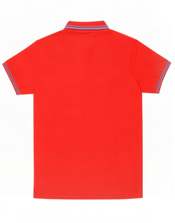Kappa Mens Polo Shirt Large Red Striped