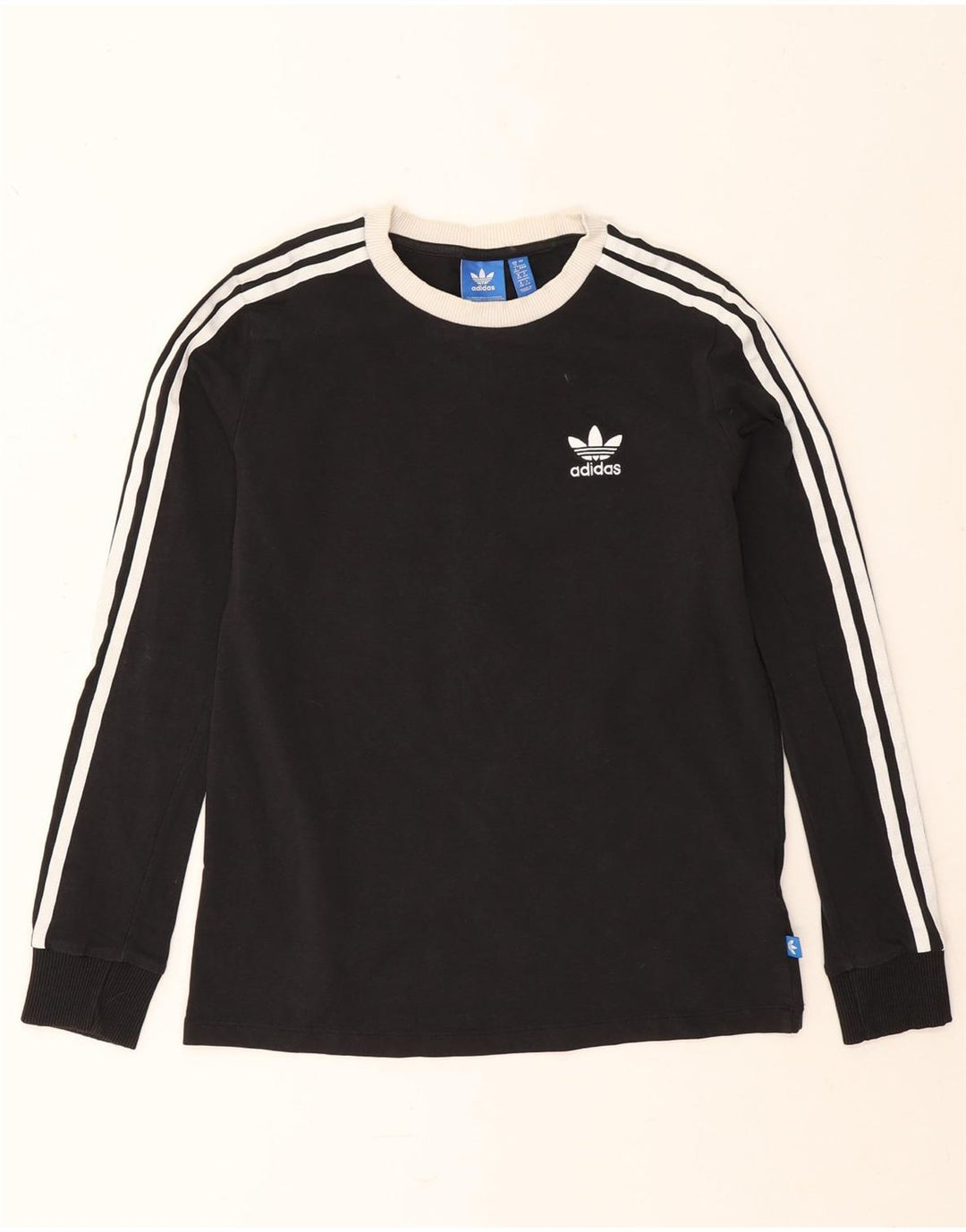 Adidas Camiseta de manga larga para mujer UK 12 Medium Black Cotton