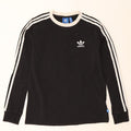 Adidas Camiseta de manga larga para mujer UK 12 Medium Black Cotton