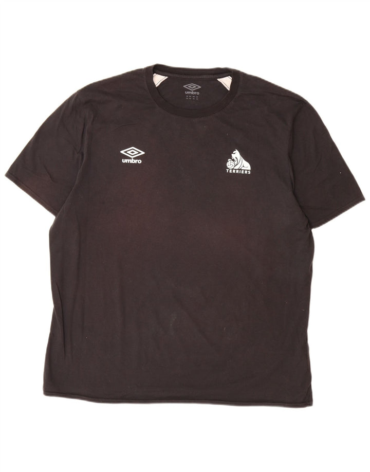 UMBRO Camiseta gráfica para hombre Top 2XL Algodón color block negro