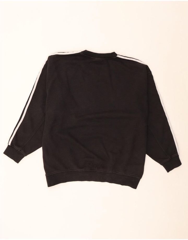 Adidas - Sudadera extragrande para mujer, talla 8, tamaño pequeño, algodón negro