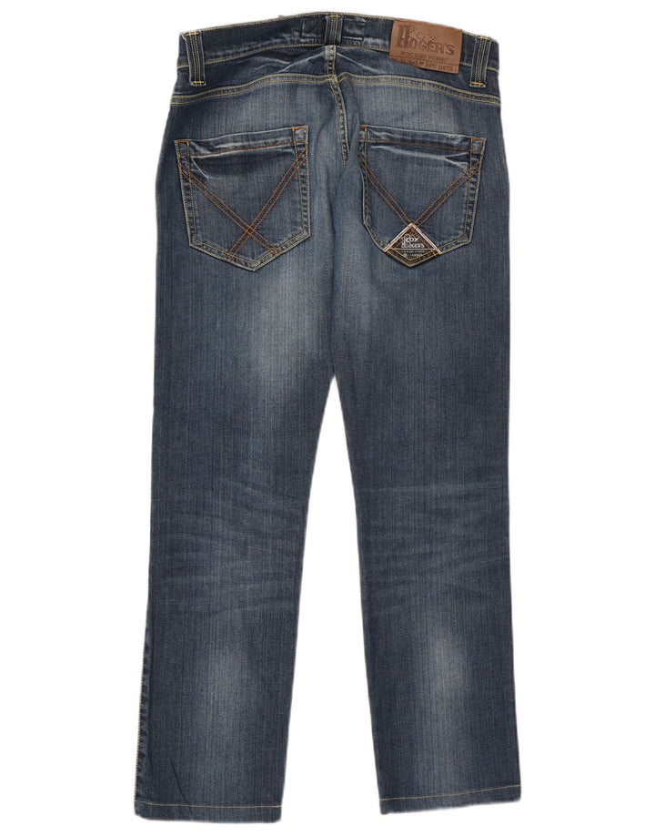 Roy Rogers Vaqueros rectos para hombre W32 L28 Algodón azul