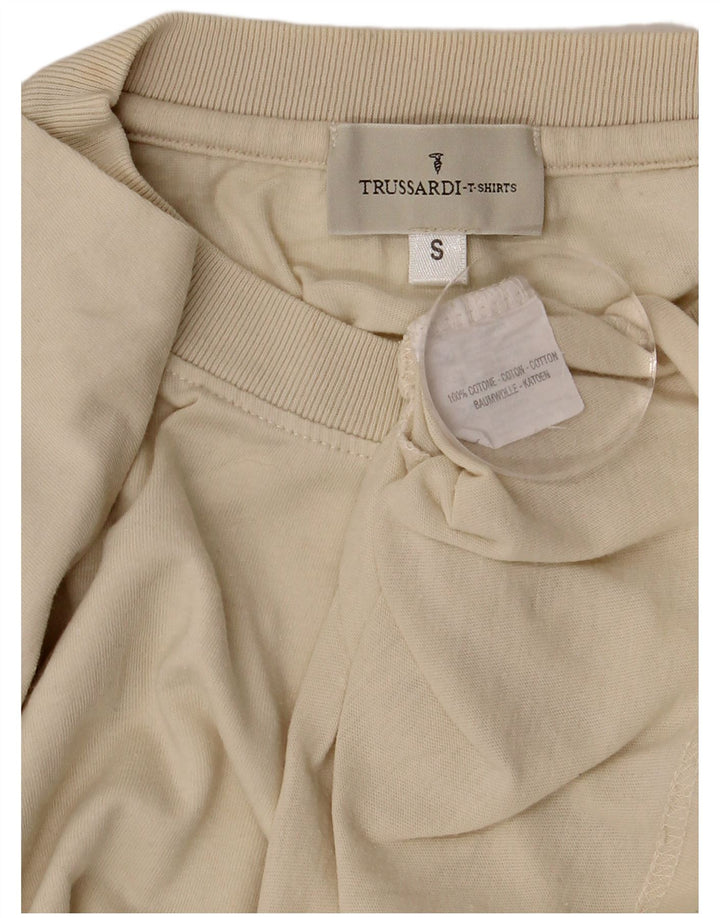 Camiseta Trussardi Hombre Top Small Beige Algodón