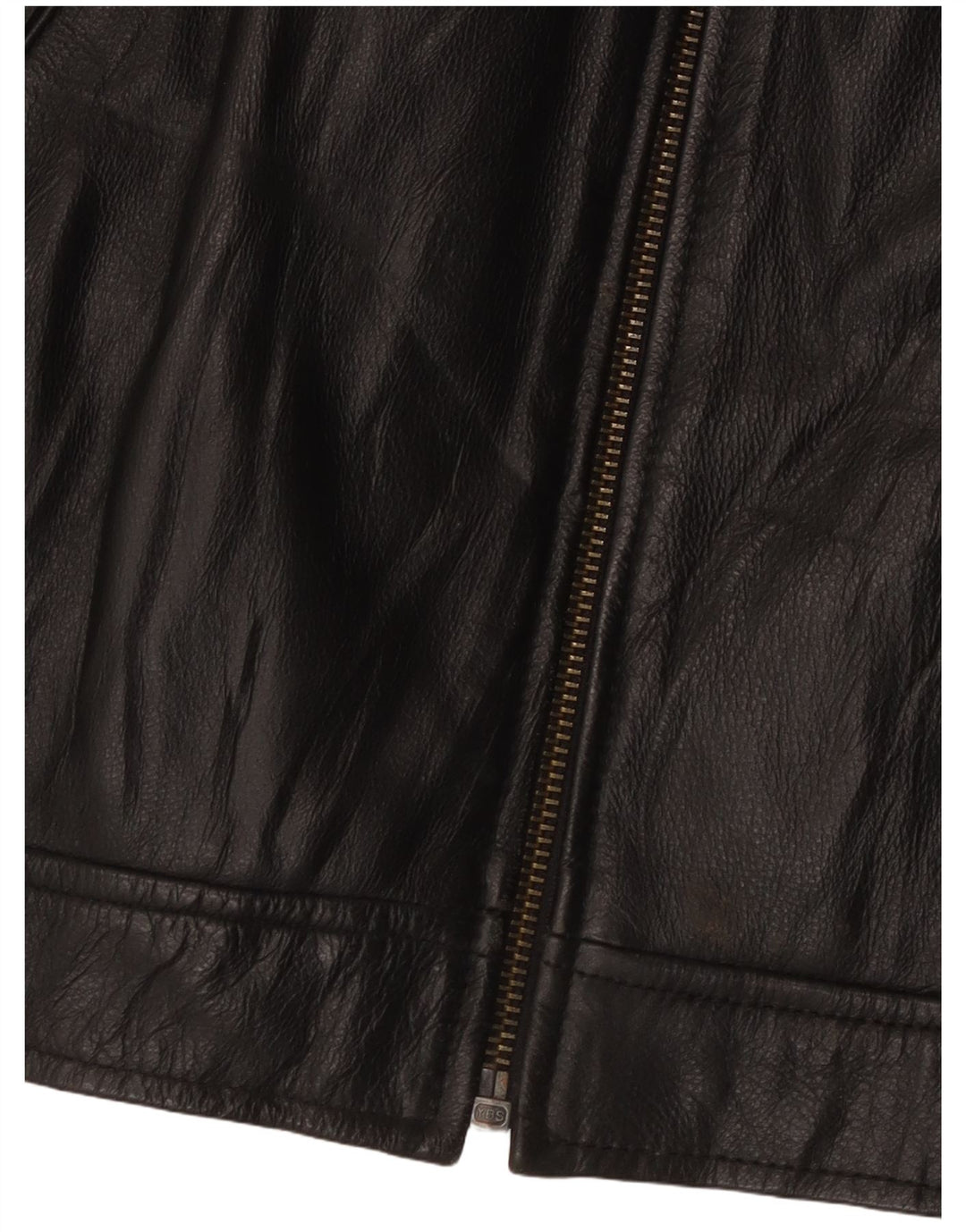 Trapper Chaqueta de cuero para hombre IT 50 Cuero negro grande