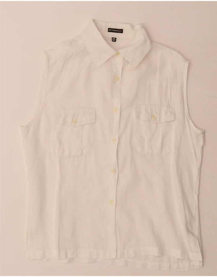 Best Company Blusa sin mangas para mujer IT 44 Medium White