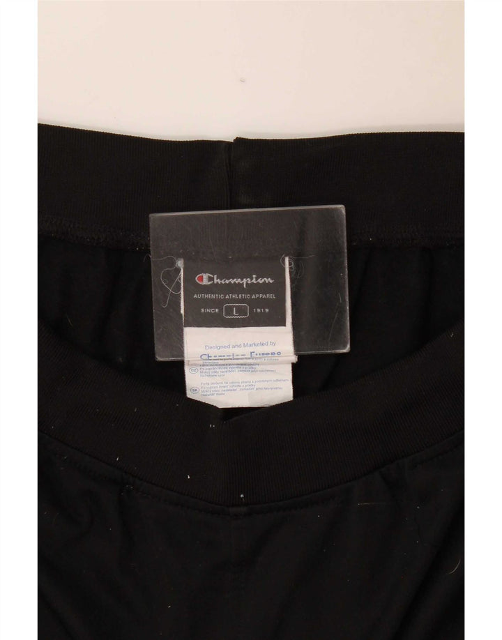 Champion Pantalones de chándal para mujer UK 46 Large Poliéster negro