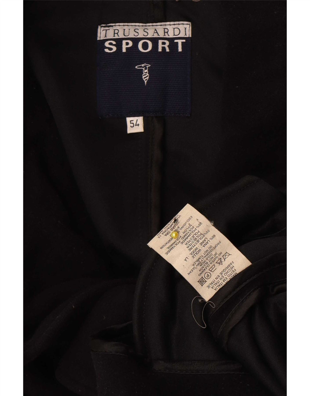 Chaquetón Hombre Trussardi IT 54 2XL Lana Negra