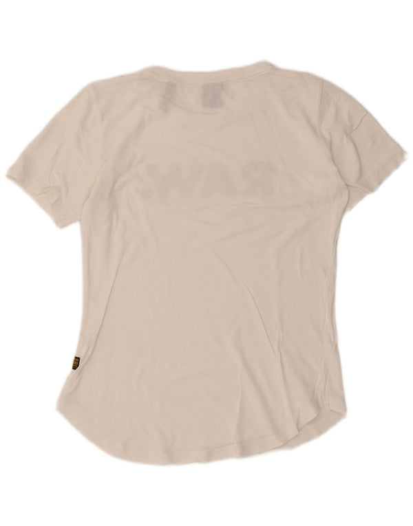 G-Star Camiseta gráfica para mujer Top UK 6 XS Blanco