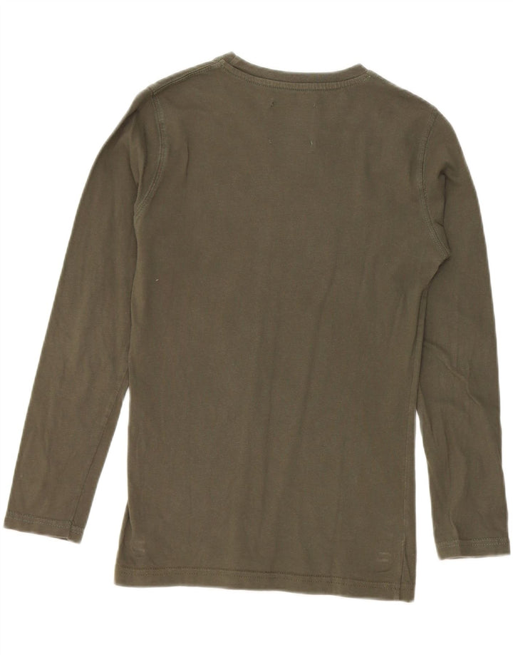 PYREX Boys Graphic Top Long Sleeve 10-11 Years Medium Khaki Cotton Vintage Pyrex and Second-Hand Pyrex from Messina Hembry 