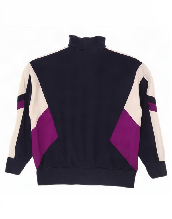 Adidas - Sudadera gráfica para mujer, talla 40, talla grande, color azul marino