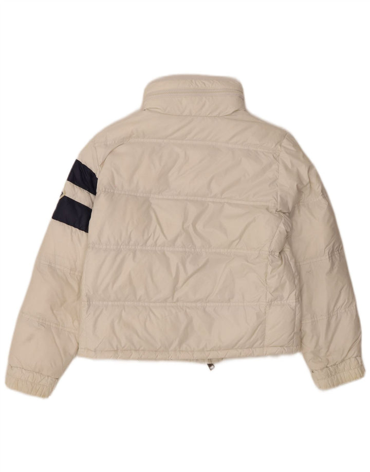 Moncler Chaqueta acolchada con gráfico para niña 9-10 años Poliamida color block blanco