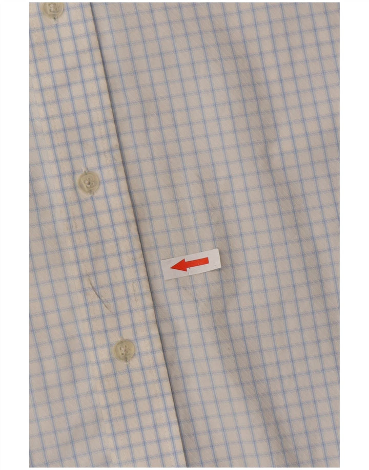 Pierre Cardin Camisa para hombre Talla 41 16 Algodón a cuadros azul grande