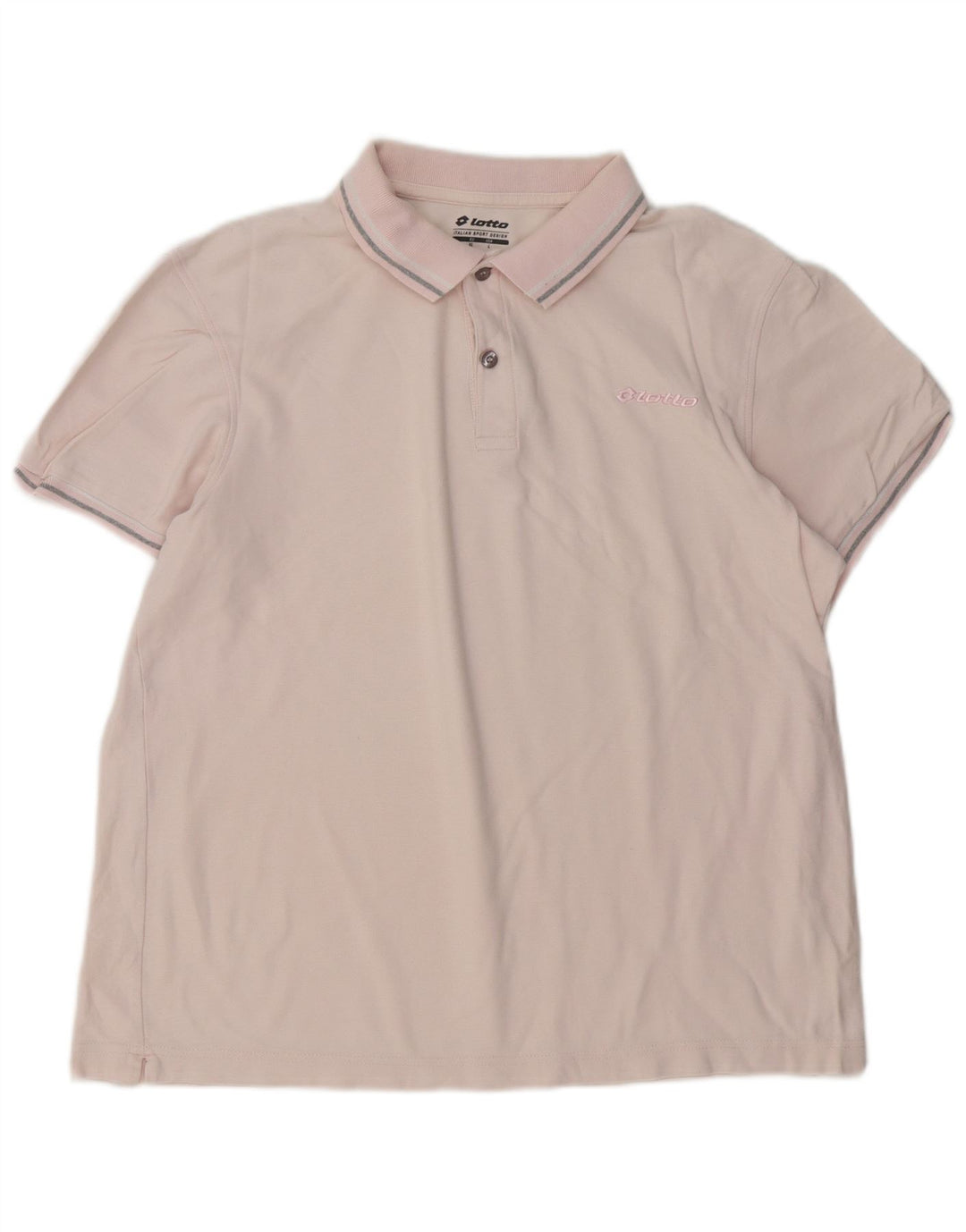 Polo Lotto Hombre Grande Rosa Algodón