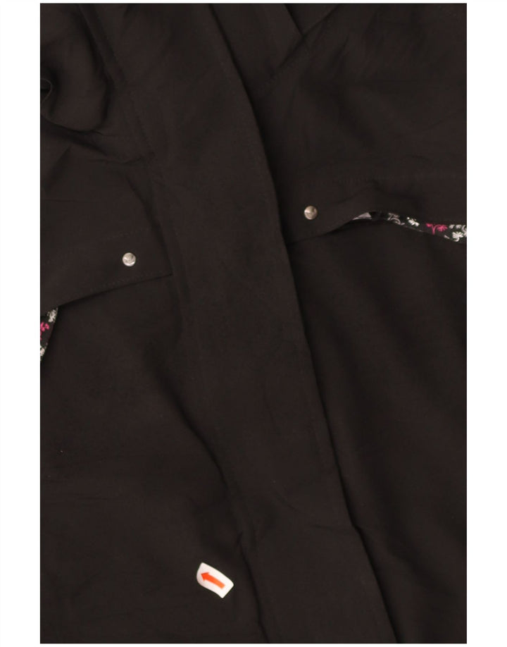 TCM Womens Hooded Windbreaker Jacket UK 10/12 Medium Black Polyester
