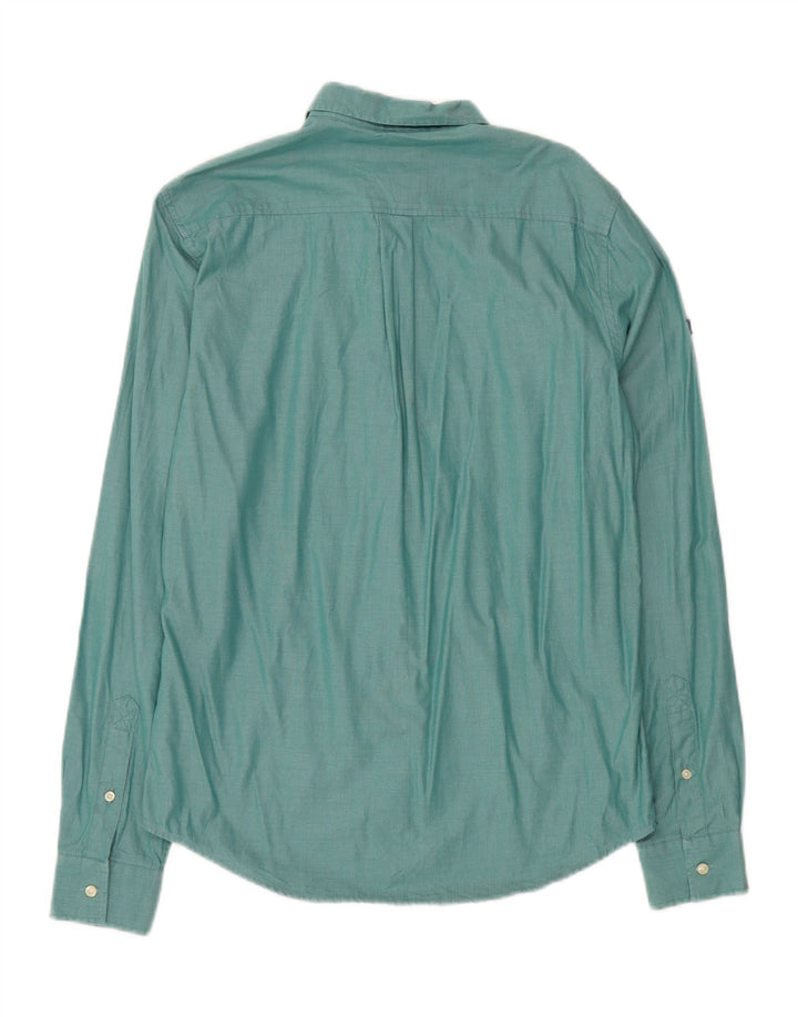 SUPERDRY Camisa Regular Fit Pequeño Algodón Verde Hombre