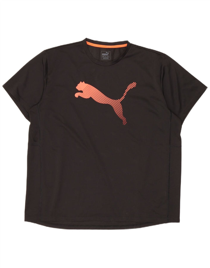 Puma Camiseta gráfica para hombre Top 2XL Negro