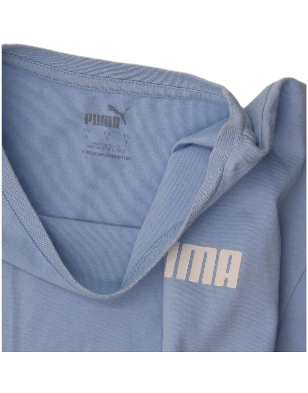 Puma - Camiseta corta para mujer (talla 40), color azul