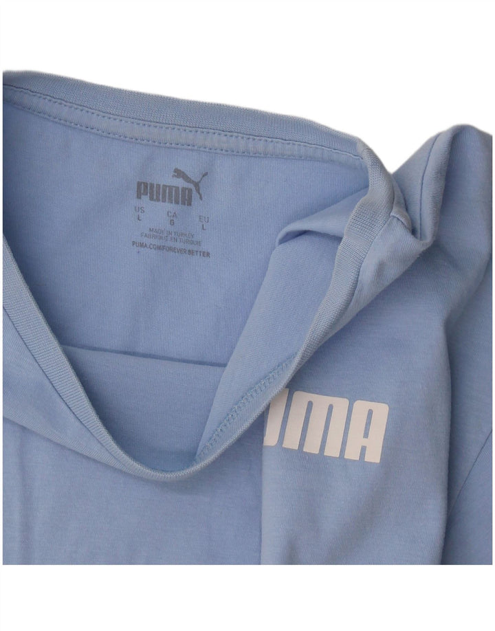 Puma - Camiseta corta para mujer (talla 40), color azul