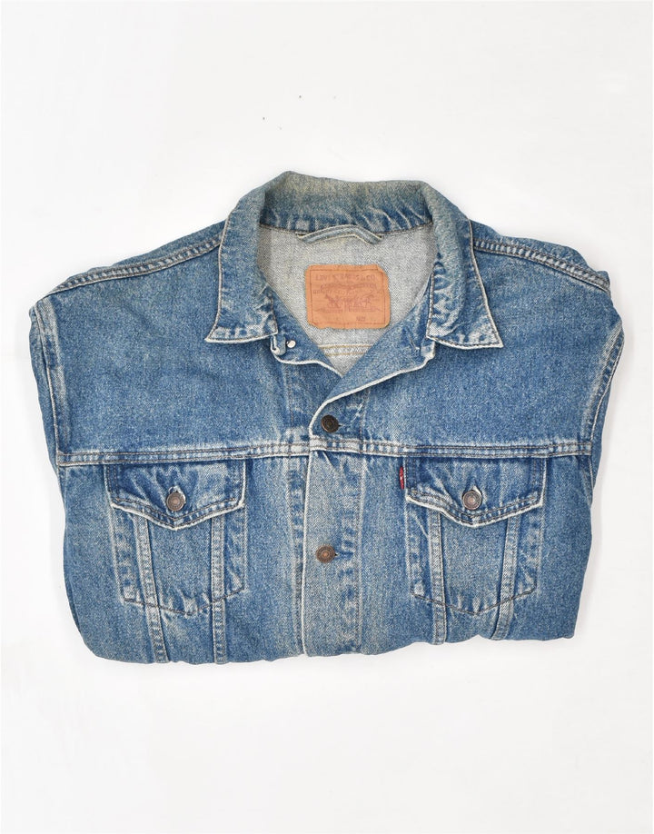 LEVI'S Chaqueta vaquera para hombre UK 42 XL Algodón azul