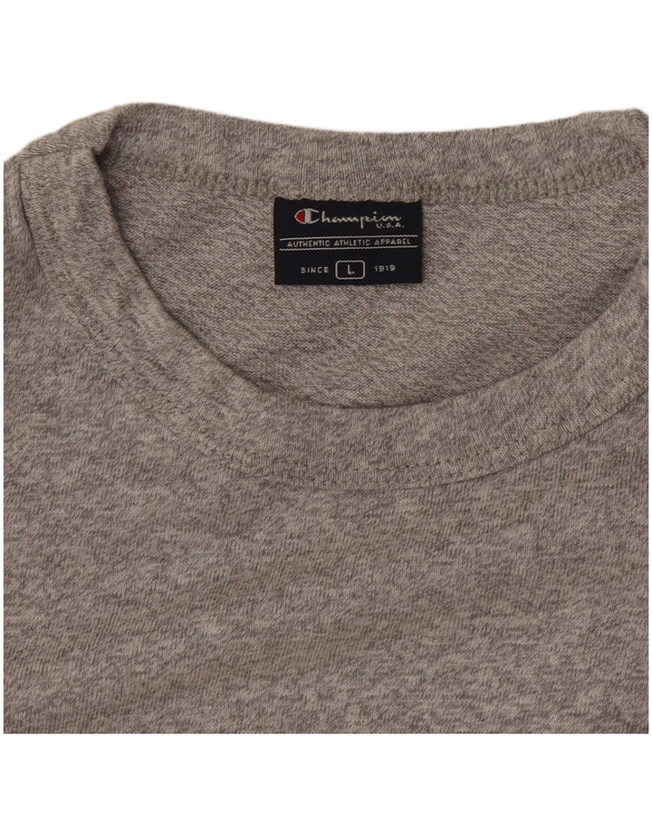 Champion Camiseta para hombre Top Grande Gris