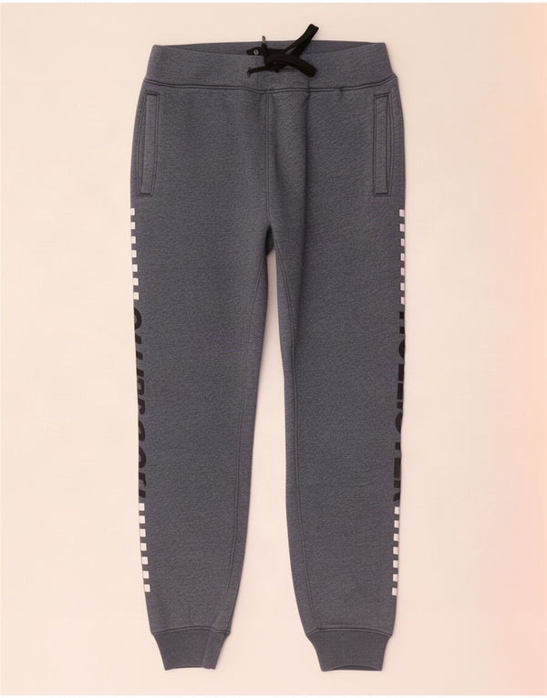 Hollister Hombre Chándal Pantalones Joggers Small W28 L29 Azul Moteado