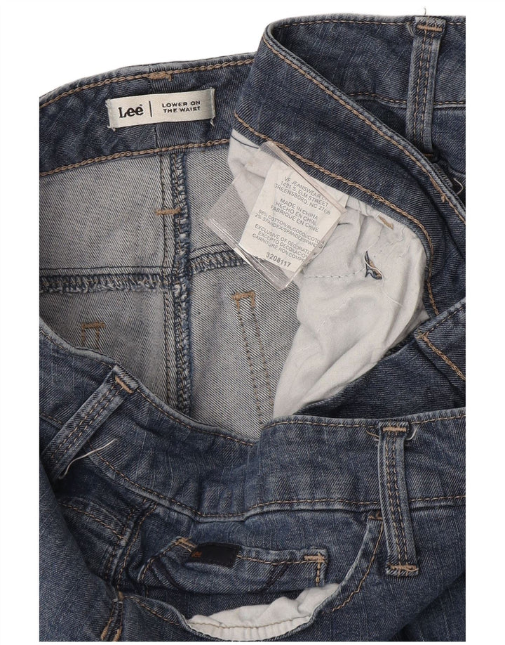 Vaqueros Capri Lee Mujer W34 L18 Algodón Azul