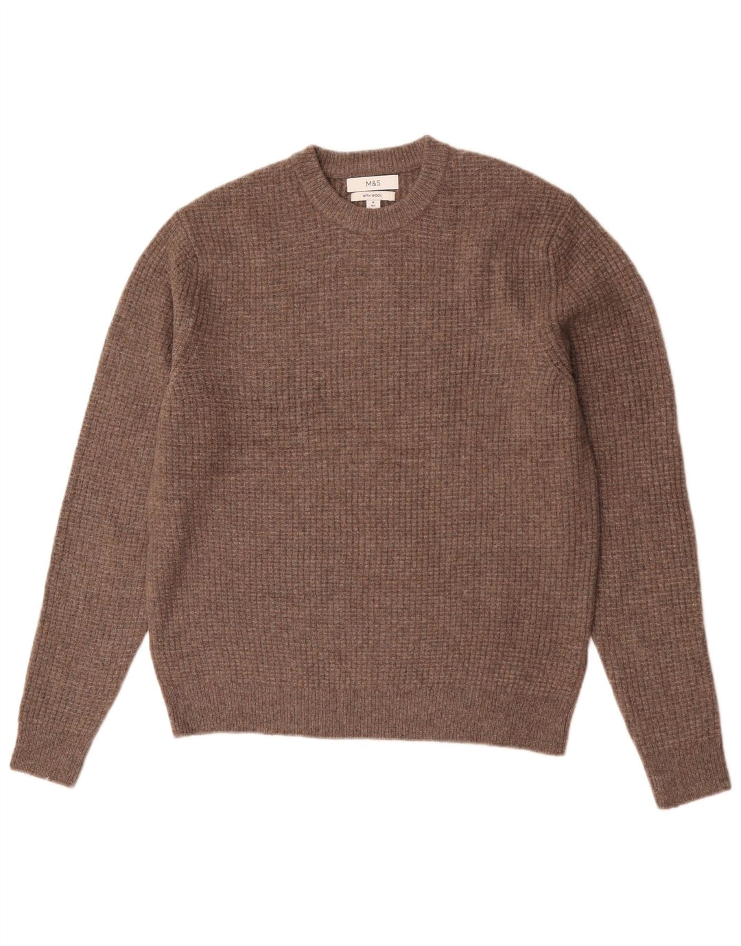 Marks & Spencer Suéter De Cuello Redondo Para Hombre Acrílico Marrón Medio