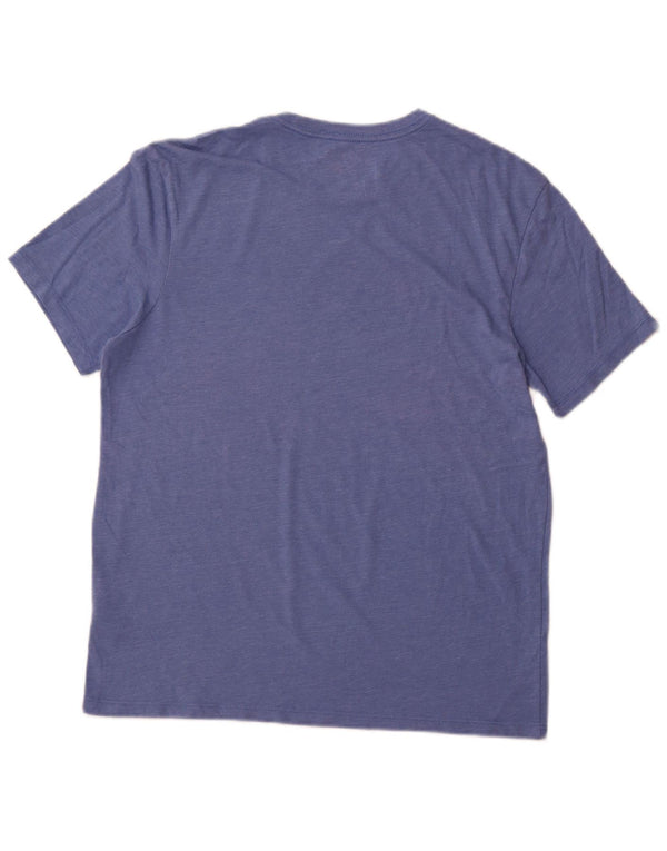J. CREW Camiseta Hombre Top Algodón Azul Medio