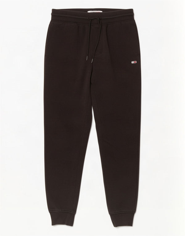 Tommy Hilfiger Pantalones de Chándal para Hombre Joggers Small Negro Algodón