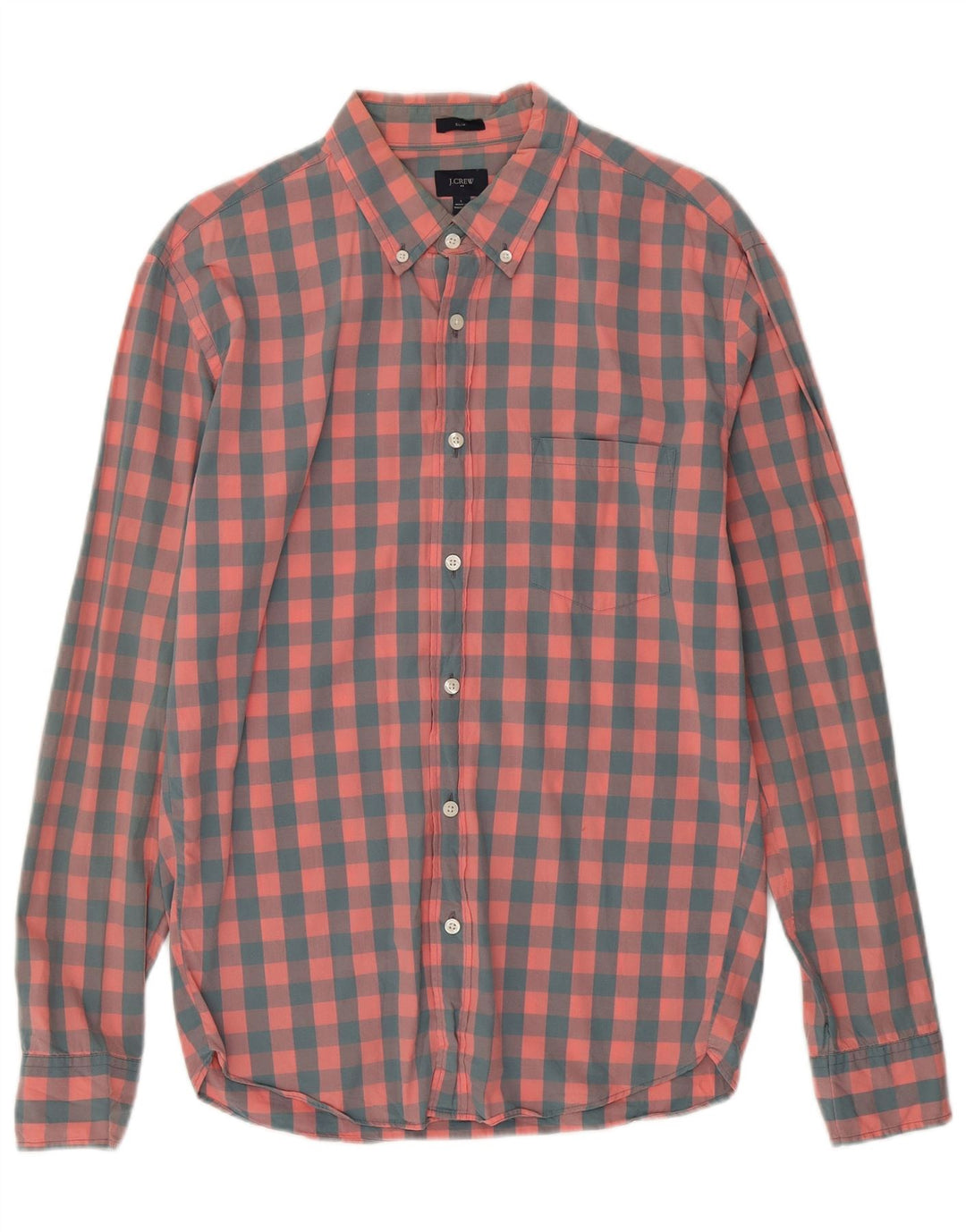 J. Crew - Camisa ajustada para hombre, color rosa, talla grande