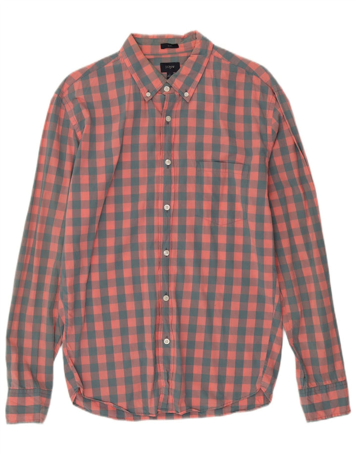 J. Crew - Camisa ajustada para hombre, color rosa, talla grande