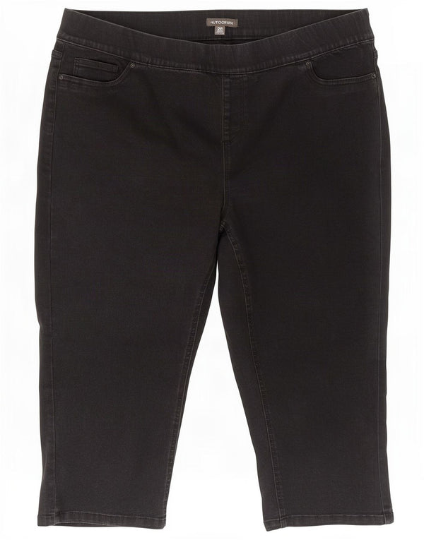 Marks & Spencer Jeans Capri Autograph para Mujer Reino Unido 20 2XLW40 L20 Algodón Negro