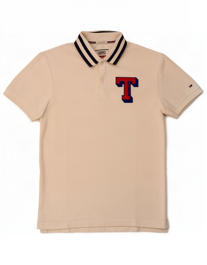 Tommy Hilfiger Polo De Corte Regular Con Gráfico Para Hombre Rayas Blancas Medianas
