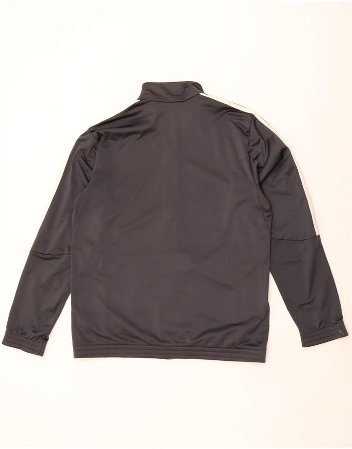 Adidas - Chaqueta de chándal para hombre, talla 44/46, poliéster gris grande